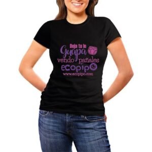 Playera Ecopipo color negro / Deja tu lo Guapa