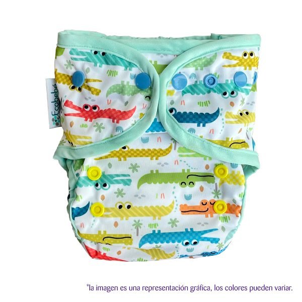 Ecobebé Pañal de Tela T2 Cocodrilos