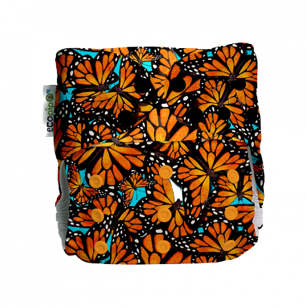 Pañal de Tela Ecopipo Monarcas Broches G4