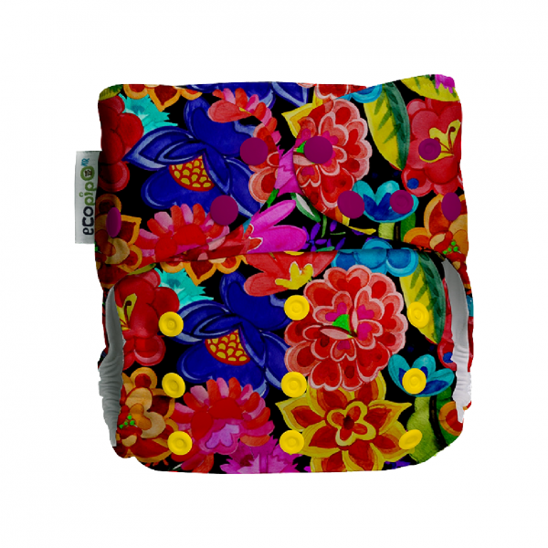 Pañal de Tela Ecopipo Flores Istmo Broches G4