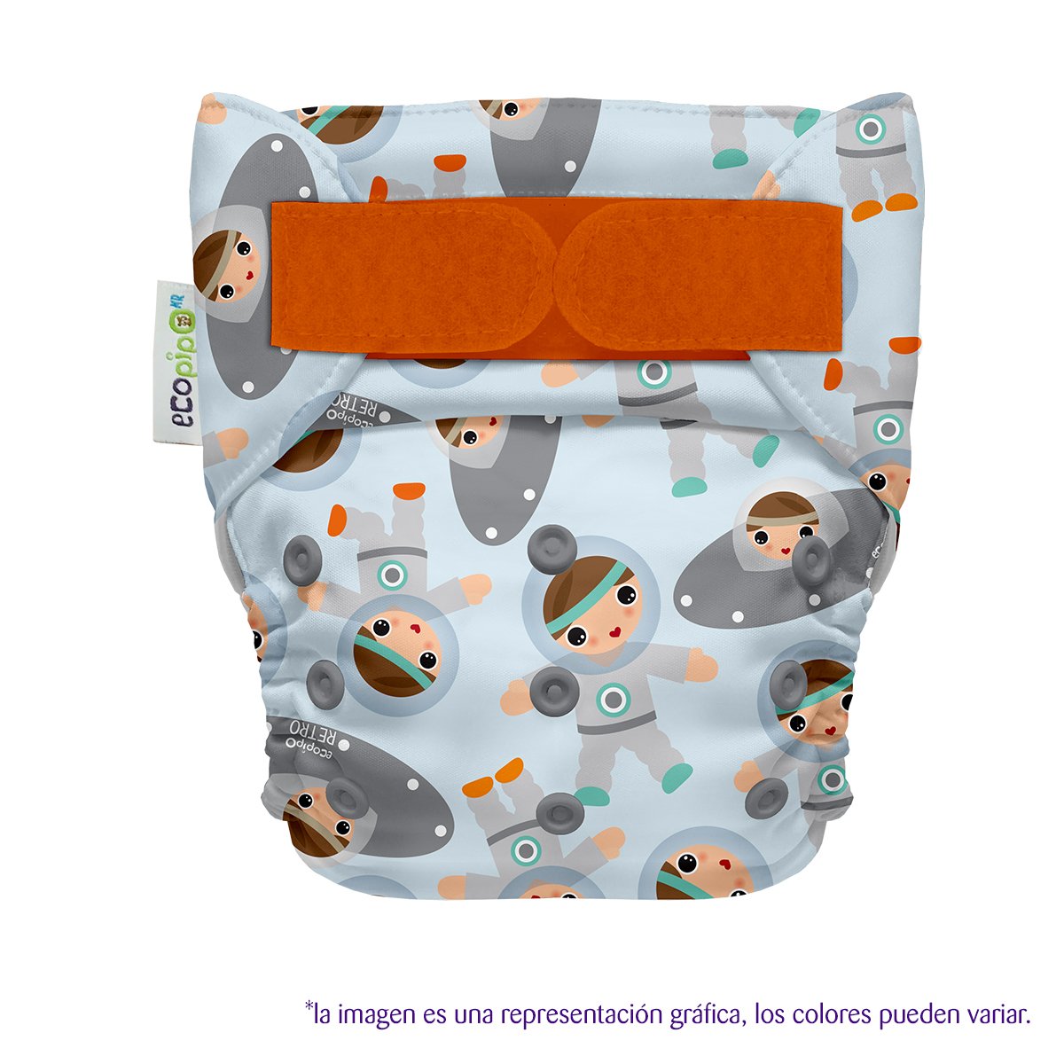 Pañal de Tela Ecopipo Astronautas G4