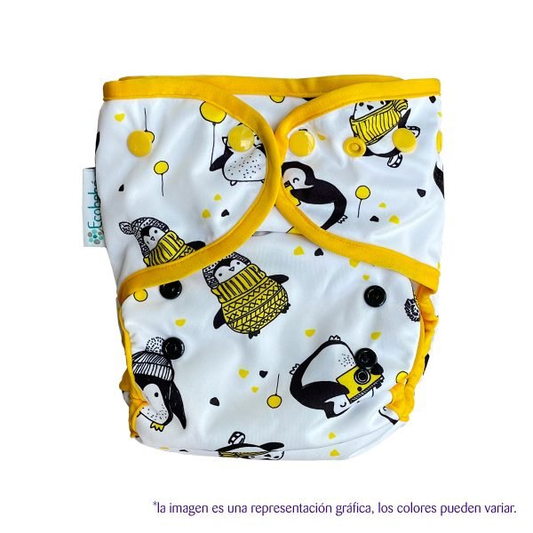 Ecobebe Pañal de Tela T2 Pingüinos
