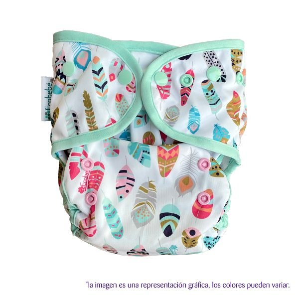 Ecobebe Pañal de Tela T2 Plumitas