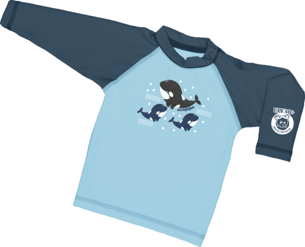 Playera para Natación Ecopipo Ballenitas