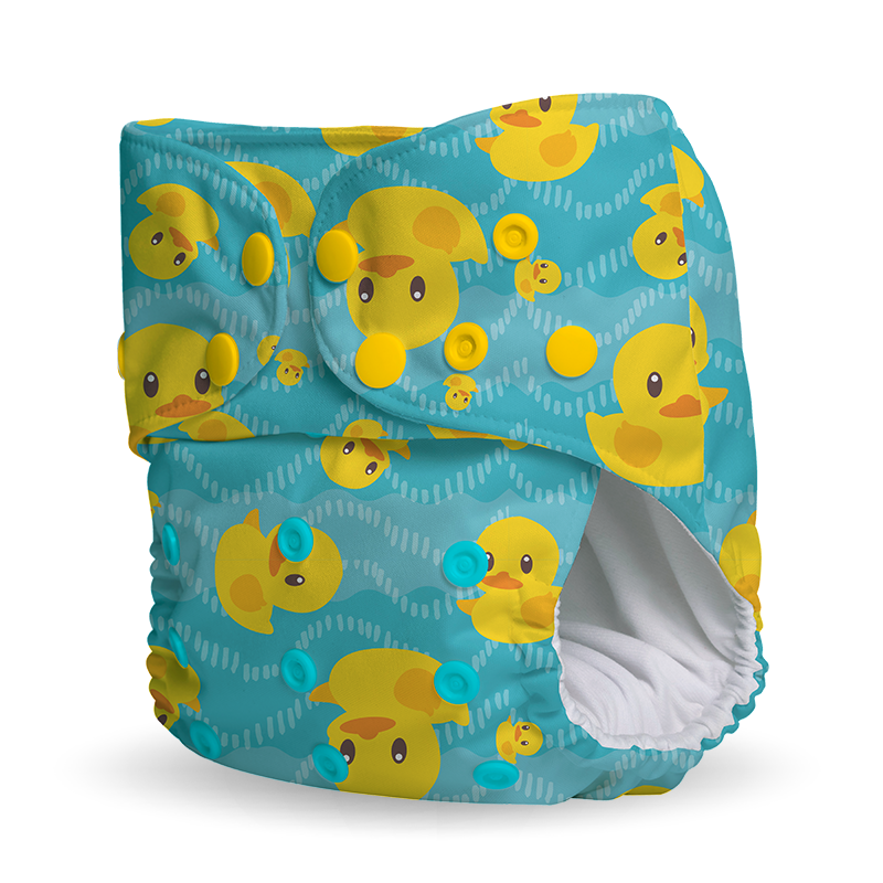 Pañal de Tela Ecopipo Patitos G4 Broches - Imagen 9