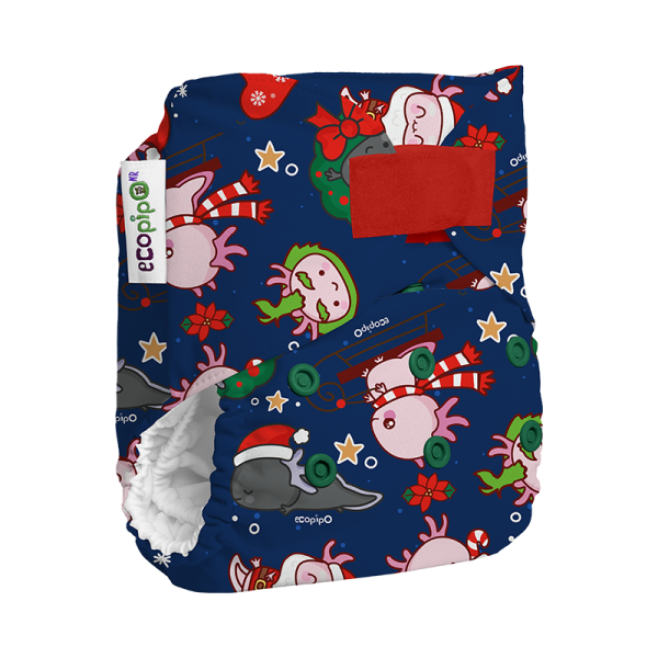 Pañal de Tela Ecopipo Axolochristmas G4 - Imagen 4