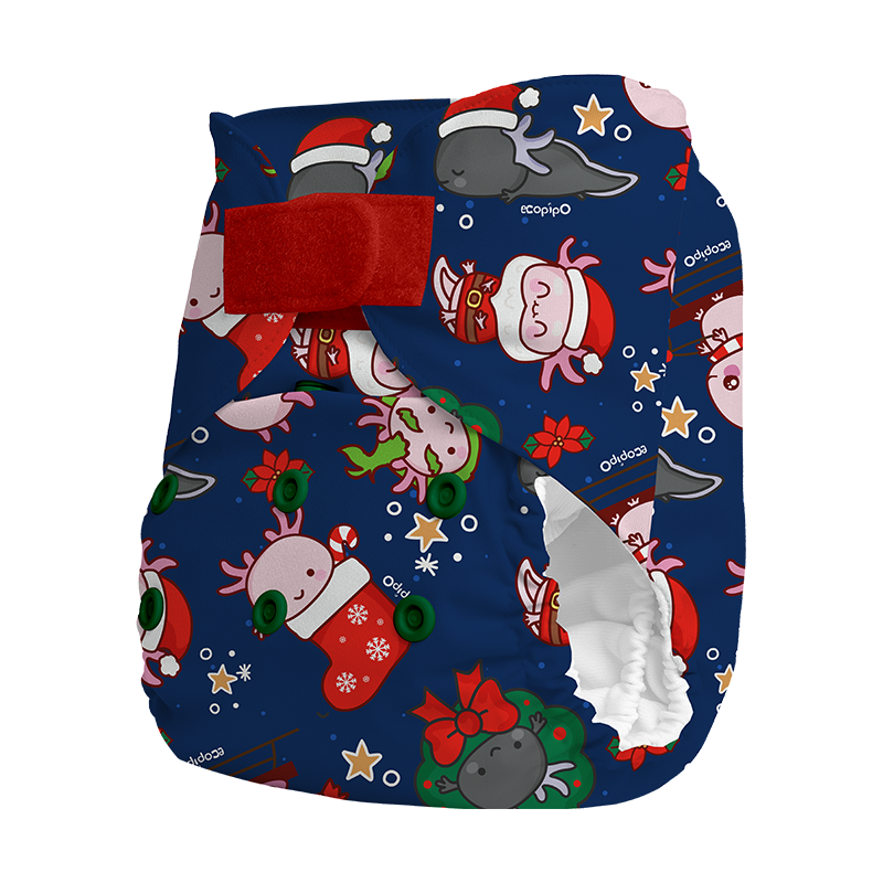 Pañal de Tela Ecopipo Axolochristmas G4 - Imagen 2